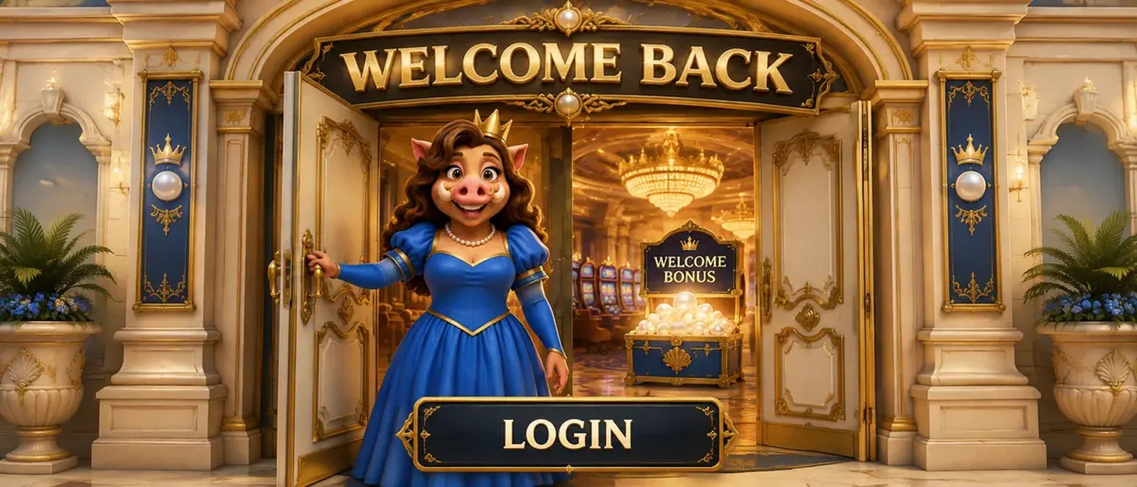 Kingia Login-Seite
